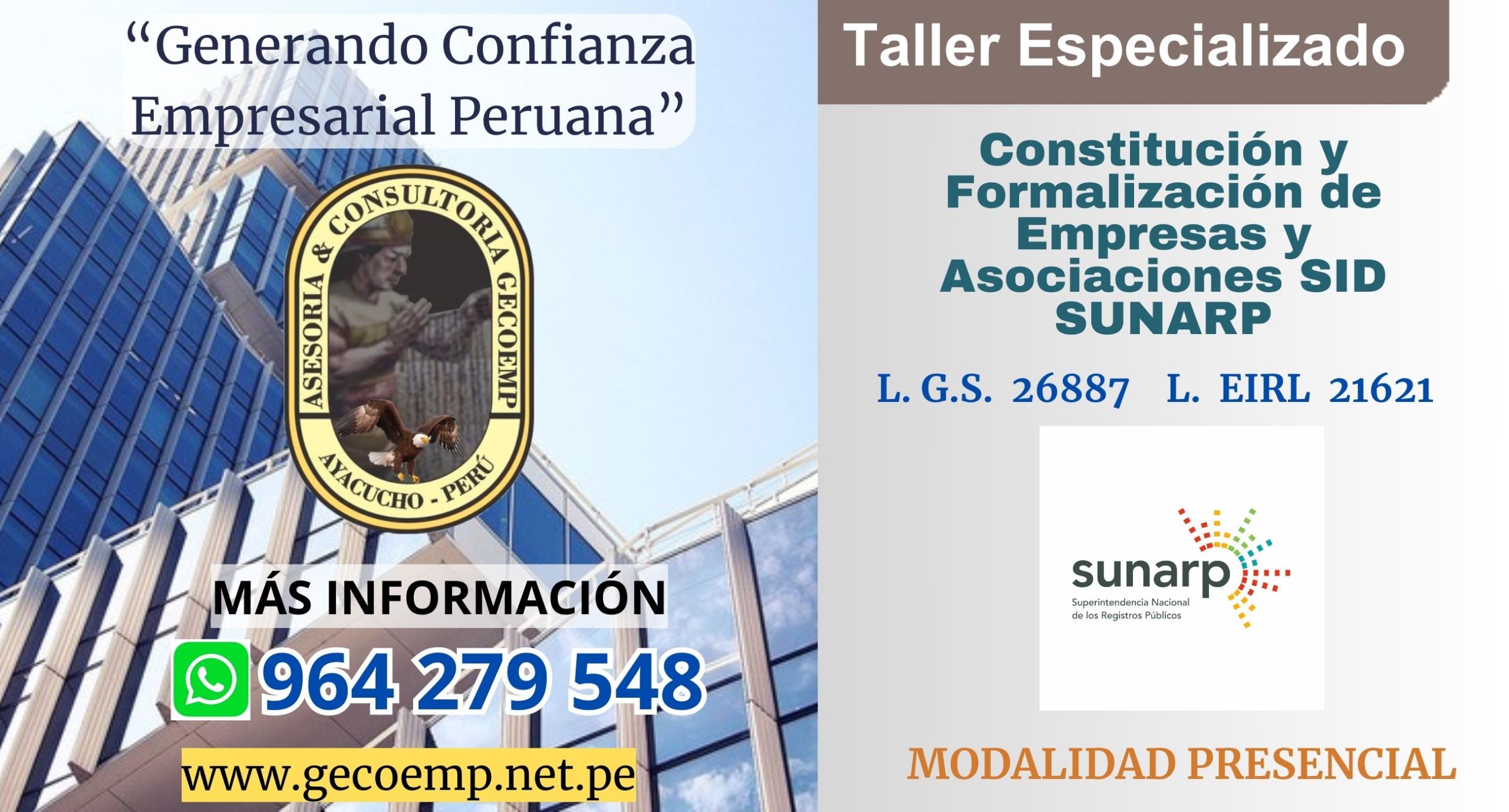 Constitución y Formalización de Empresas y Asociaciones SID SUNARP
