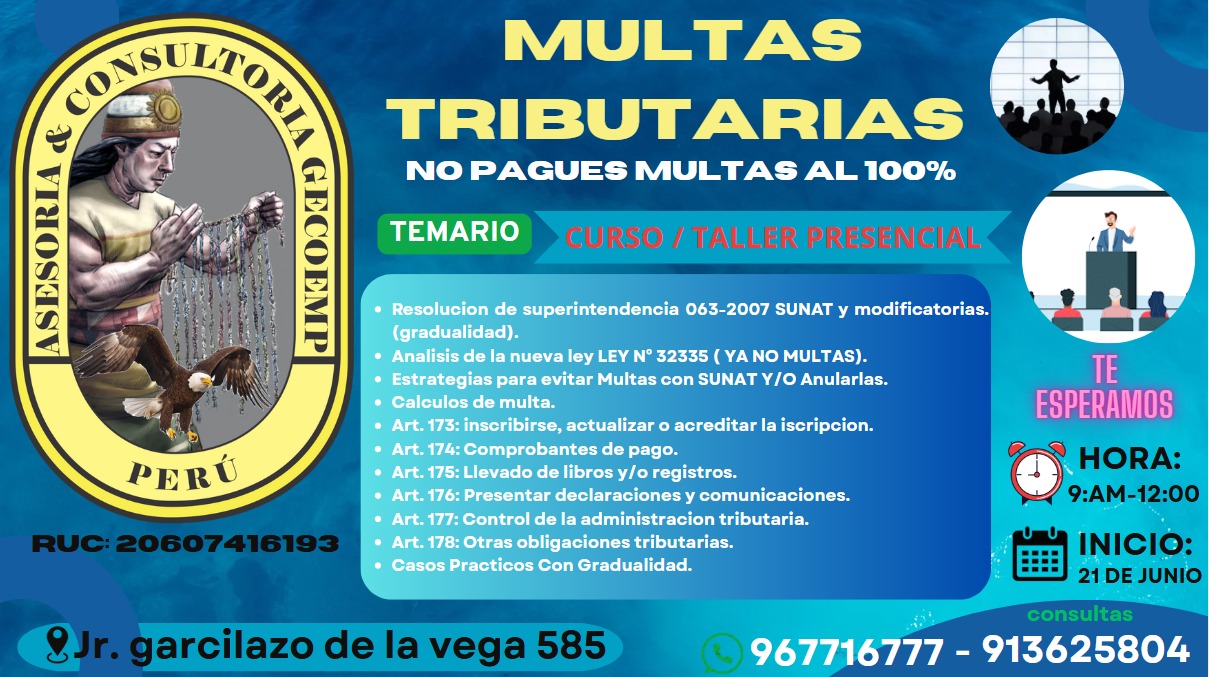 MULTAS TRIBUTARIAS